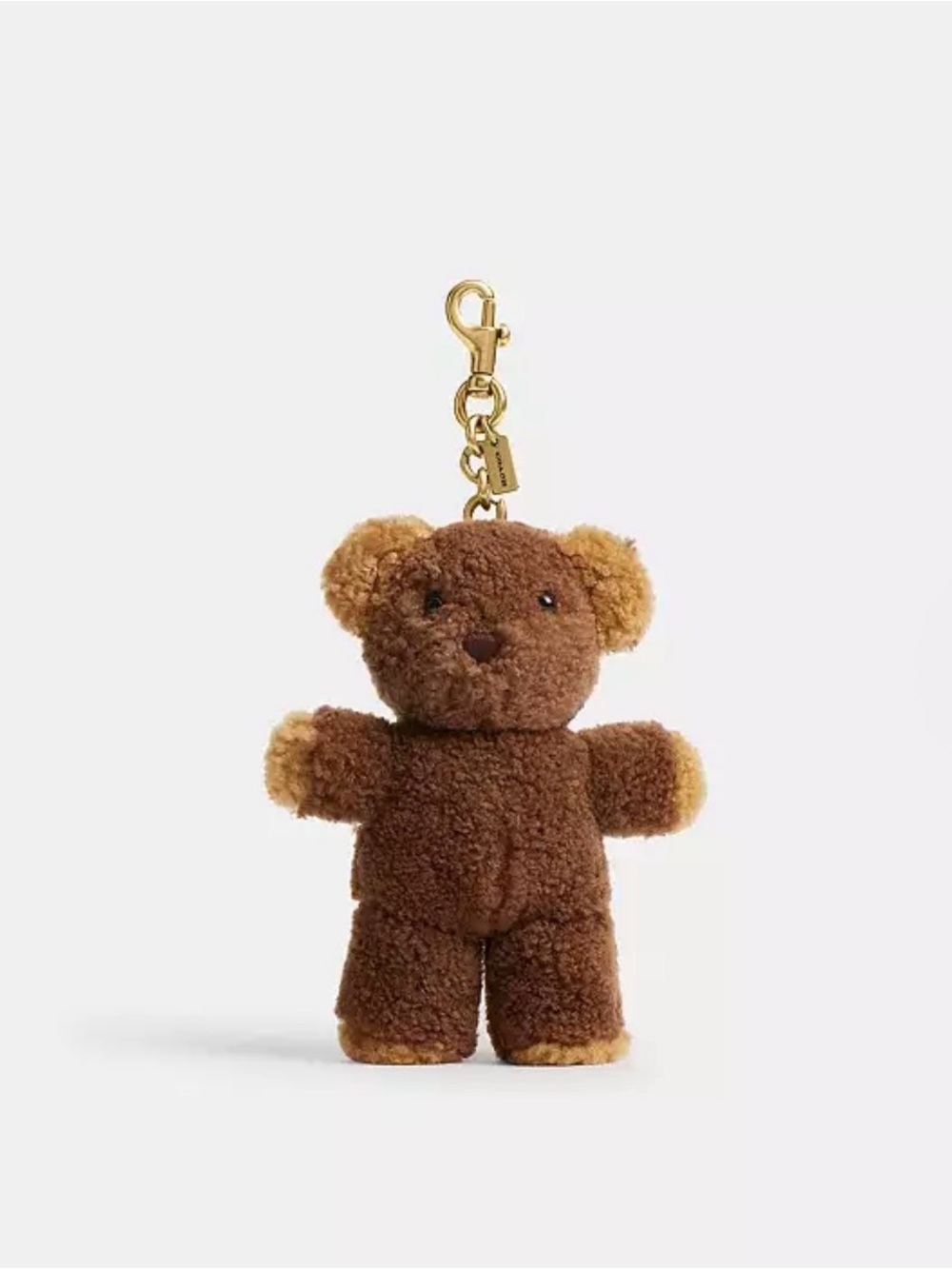 Coach Teddy Bear Shearling Bag Charm CC067
